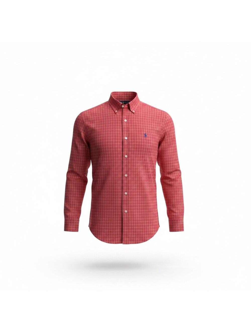 Ralph Lauren Men’s XXL Red Plaid Button-Up Shirt Long Sleeve Pony Logo